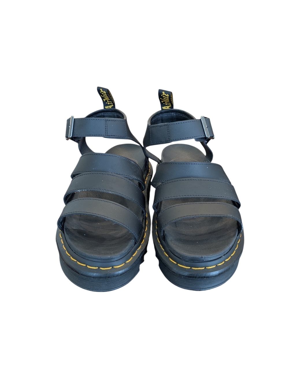 Dr. Martens Blaire Black Strappy Platform Sandals